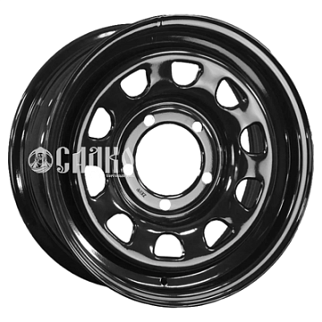 7x17/6x139,7 ET30 D110 Toyota Nissan Semicircle Gloss Black (LTM)